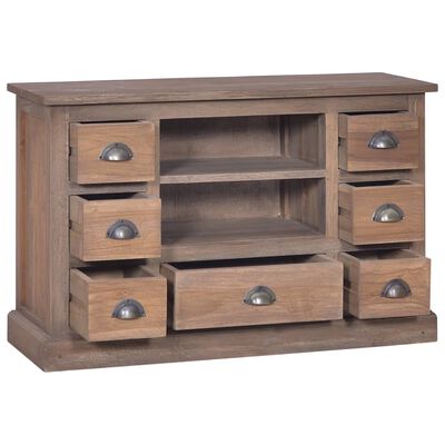 vidaXL Sideboard 90x30x58 cm Massivholz Teak