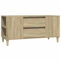 vidaXL TV-Schrank Sonoma-Eiche 102x44,5x50 cm Holzwerkstoff