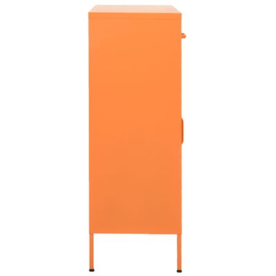 vidaXL Lagerschrank Orange 80x35x101,5 cm Stahl