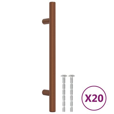 vidaXL Möbelgriffe 20 Stk. Bronzen 128 mm Edelstahl