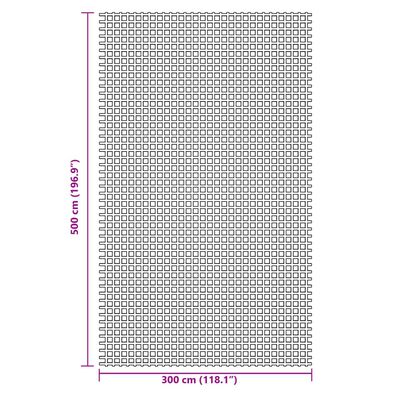 vidaXL Campingteppich Grün 5x3 m