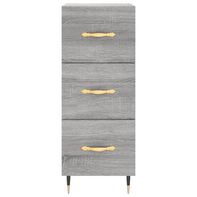 vidaXL Highboard Grau Sonoma 34,5x34x180 cm Holzwerkstoff