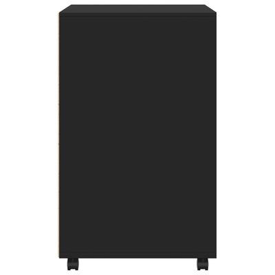 vidaXL Rollschrank Schwarz 60x48x81 cm Holzwerkstoff