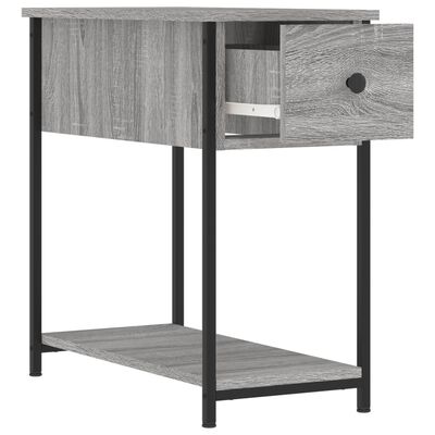 vidaXL Nachttisch Grau Sonoma-Eiche 30x60x60 cm Holzwerkstoff