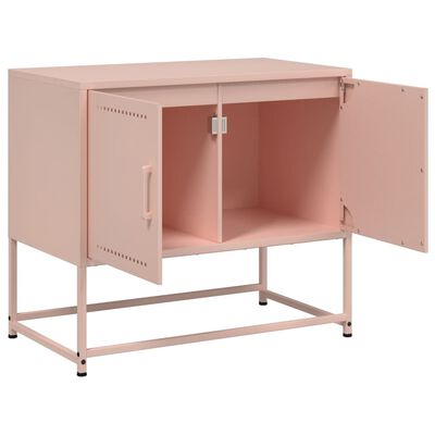 vidaXL TV-Schrank Rosa 68,5x39x60,5 cm Stahl