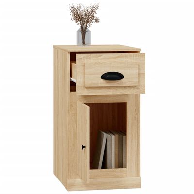 vidaXL Beistellschrank mit Schublade Sonoma-Eiche 40x50x75 cm