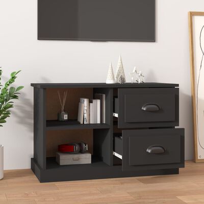 vidaXL TV-Schrank Schwarz 73x35,5x47,5 cm Holzwerkstoff