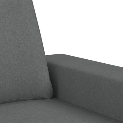 vidaXL 2-Sitzer-Sofa Dunkelgrau 120 cm Stoff