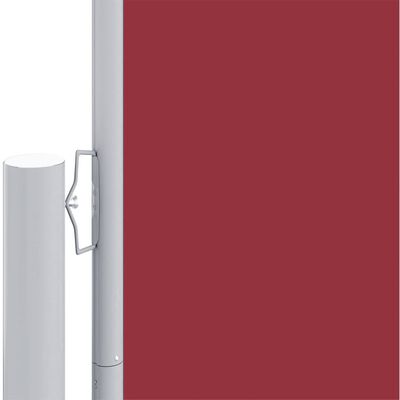 vidaXL Seitenmarkise Ausziehbar Rot 200x600 cm