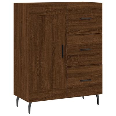 vidaXL Highboard Braun Eichen-Optik 69,5x34x180 cm Holzwerkstoff