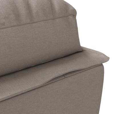 vidaXL Chaiselongue mit Kissen Taupe Stoff