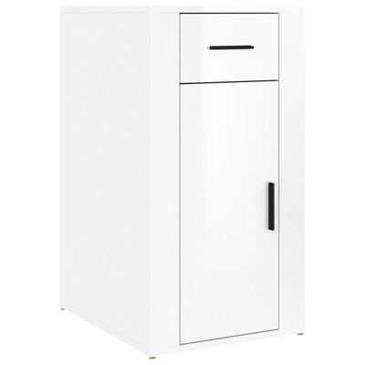 vidaXL Büroschrank Hochglanz-Weiß 40x49x75 cm Holzwerkstoff