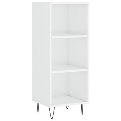 vidaXL Highboard Hochglanz-Weiß 34,5x34x180 cm Holzwerkstoff