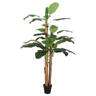 vidaXL Bananenbaum Künstlich 18 Blätter 150 cm Grün