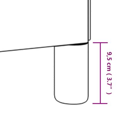 vidaXL Bettgestell mit Kopfteil Dunkelgrau 200x200 cm Samt