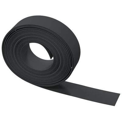 vidaXL Rasenkante Schwarz 10 m 15 cm Polyethylen