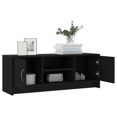 vidaXL TV-Schrank Schwarz 102x30x37,5 cm Holzwerkstoff