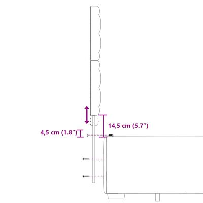 vidaXL Boxspringbett mit Matratze Rosa 140x200 cm Samt