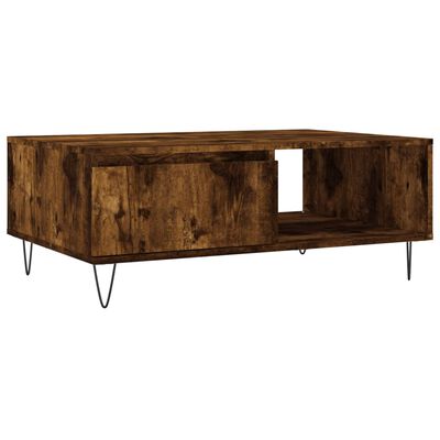 vidaXL Couchtisch Räuchereiche 90x60x35 cm Holzwerkstoff