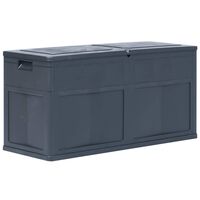 vidaXL Garten-Aufbewahrungsbox 320 L Schwarz