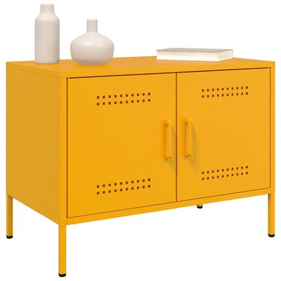 vidaXL TV-Schrank Senfgelb 68x39x50,5 cm Stahl