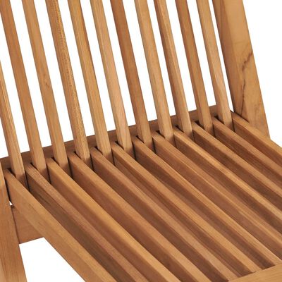 vidaXL Klappbare Gartenstühle 2 Stk. Massivholz Teak