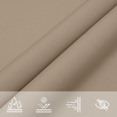 vidaXL Sonnensegel Oxford-Gewebe Rechteckig 3,5x5 m Taupe