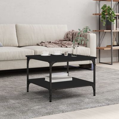 vidaXL Couchtisch Schwarz 55x55x40 cm Holzwerkstoff