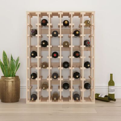 vidaXL Weinregal 70x33x94 cm Massivholz Kiefer