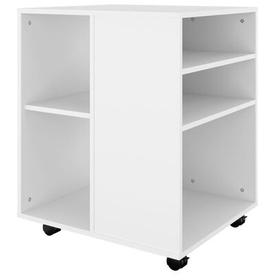 vidaXL Rollschrank Weiß 60x53x72 cm Holzwerkstoff