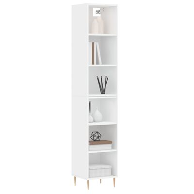 vidaXL Highboard Weiß 34,5x32,5x180 cm Holzwerkstoff