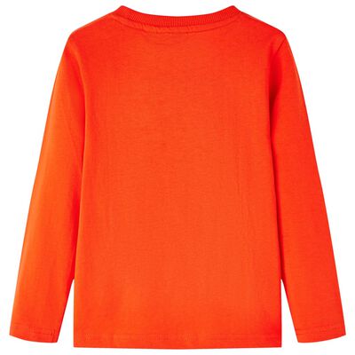 Kinder-Langarmshirt Hellorange 116