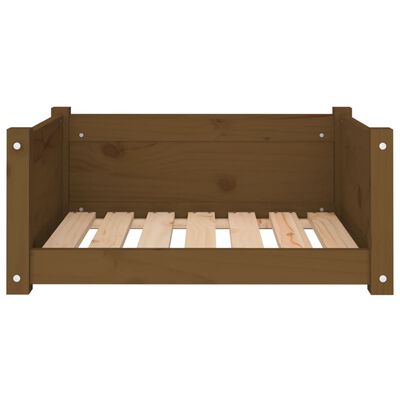 vidaXL Hundebett Honigbraun 65,5x50,5x28 cm Massivholz Kiefer