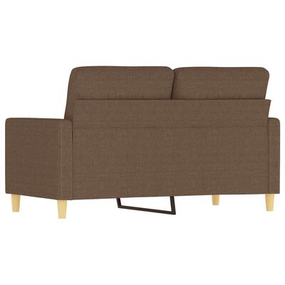 vidaXL 2-Sitzer-Sofa Braun 120 cm Stoff