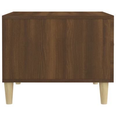 vidaXL Couchtische 2 Stk. Braun Eichen-Optik 50x50x40 cm Holzwerkstoff