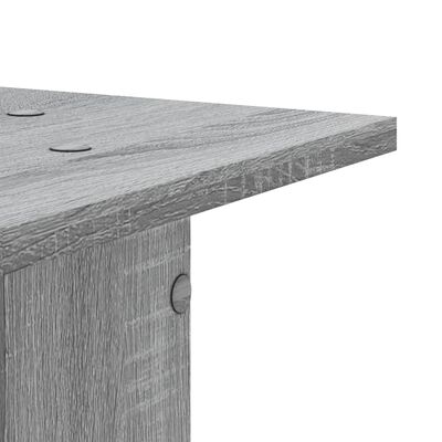 vidaXL Lautsprecherständer 2 Stk. Grau Sonoma 30x30x95cm Holzwerkstoff