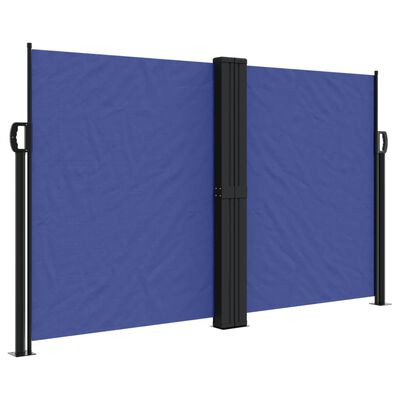 vidaXL Seitenmarkise Ausziehbar Blau 140x600 cm