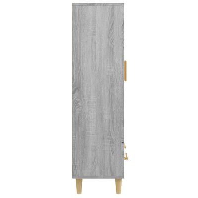 vidaXL Highboard Grau Sonoma 70x31x115 cm Holzwerkstoff