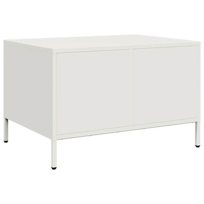 vidaXL TV-Schrank Weiß 68x50x43,5 cm Kaltgewalzter Stahl