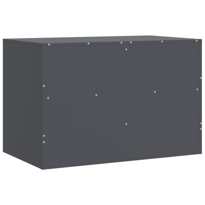 vidaXL TV-Schrank Anthrazit 67x39x44 cm Stahl