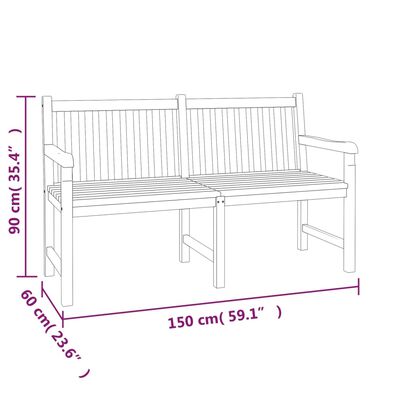 vidaXL 4-tlg. Garten-Essgruppe Massivholz Teak