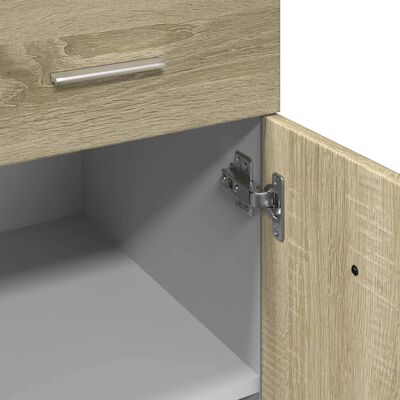 vidaXL Schubunterschrank Sonoma-Eiche 80x46x81,5 cm Holzwerkstoff