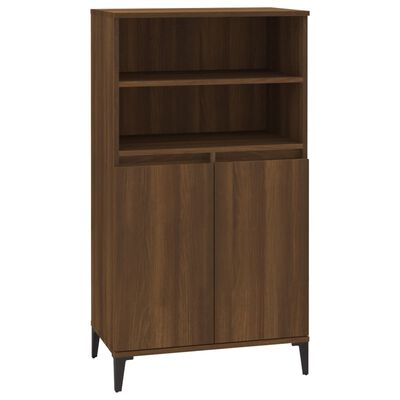 vidaXL Highboard Braun Eichen-Optik 60x36x110 cm Holzwerkstoff