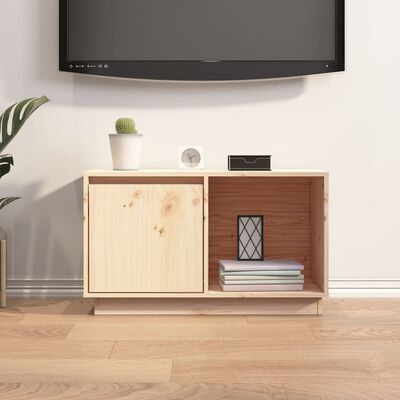 vidaXL TV-Schrank 74x35x44 cm Massivholz Kiefer