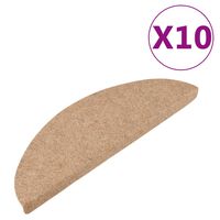 vidaXL Stufenmatten Selbstklebend 10 Stk. Beige 65x22,5x3,5 cm