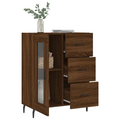 vidaXL Sideboard Braun Eichen-Optik 69,5x34x90 cm Holzwerkstoff