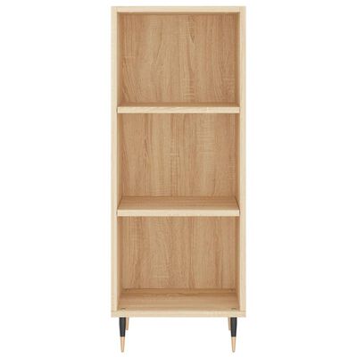 vidaXL Sideboard Sonoma-Eiche 34,5x32,5x90 cm Holzwerkstoff