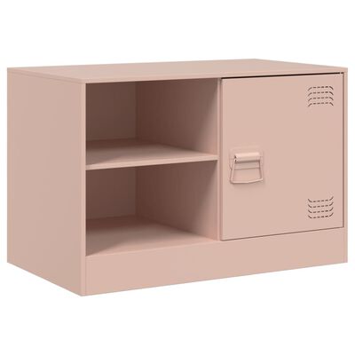 vidaXL TV-Schrank Rosa 67x39x44 cm Stahl