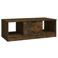 vidaXL Couchtisch Räuchereiche 102x50x36 cm Holzwerkstoff