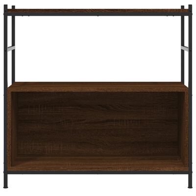 vidaXL Bücherregal Braun Eichen-Optik 80x30x78,5cm Holzwerkstoff Eisen